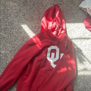 Nike Red Hoodie with Logo